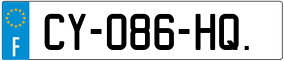 Trailer License Plate