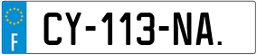Trailer License Plate