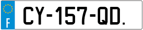 Trailer License Plate