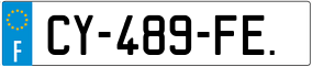 Trailer License Plate