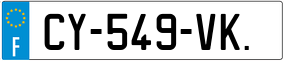 Trailer License Plate