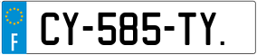 Trailer License Plate