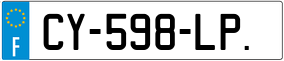 Trailer License Plate