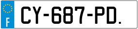 Trailer License Plate