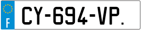 Trailer License Plate