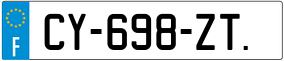 Trailer License Plate