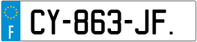 Trailer License Plate