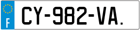 Trailer License Plate