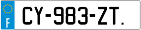 Trailer License Plate