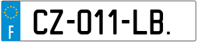 Trailer License Plate