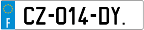 Trailer License Plate