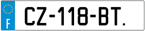 Trailer License Plate