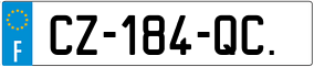 Trailer License Plate