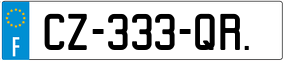 Trailer License Plate