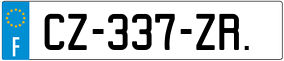 Trailer License Plate