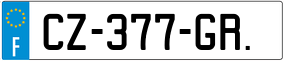 Trailer License Plate
