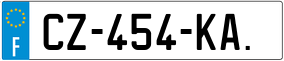 Trailer License Plate