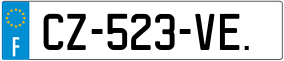 Trailer License Plate