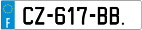 Trailer License Plate