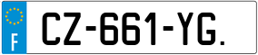 Trailer License Plate
