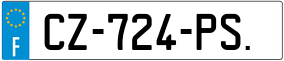 Truck License Plate