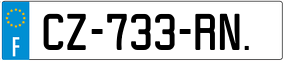 Trailer License Plate