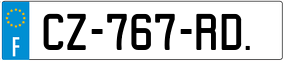 Trailer License Plate