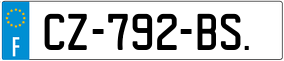 Trailer License Plate