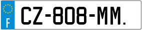 Trailer License Plate