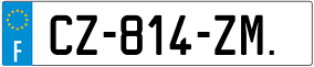 Trailer License Plate