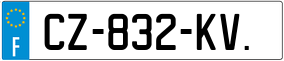 Trailer License Plate