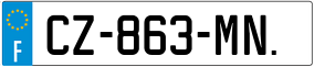 Trailer License Plate