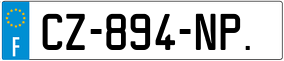 Trailer License Plate
