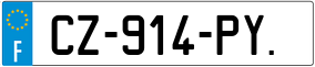 Trailer License Plate