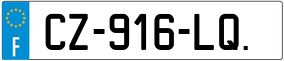 Trailer License Plate