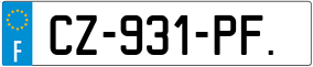 Truck License Plate