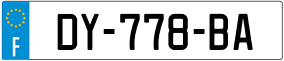 Trailer License Plate