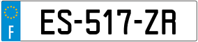 Trailer License Plate