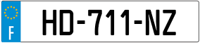 Trailer License Plate