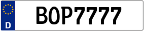 Trailer License Plate