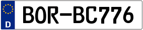 Truck License Plate