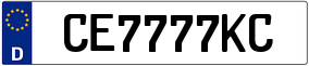 Truck License Plate