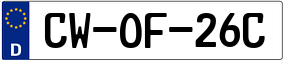 Trailer License Plate