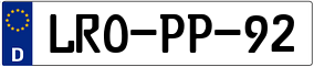 Truck License Plate