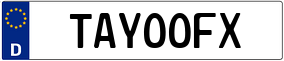 Truck License Plate
