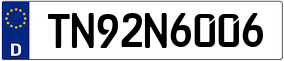 Trailer License Plate