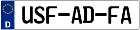 Truck License Plate
