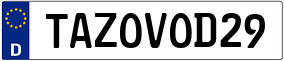 Trailer License Plate
