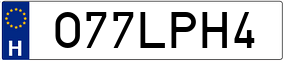Truck License Plate