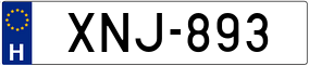 Trailer License Plate
